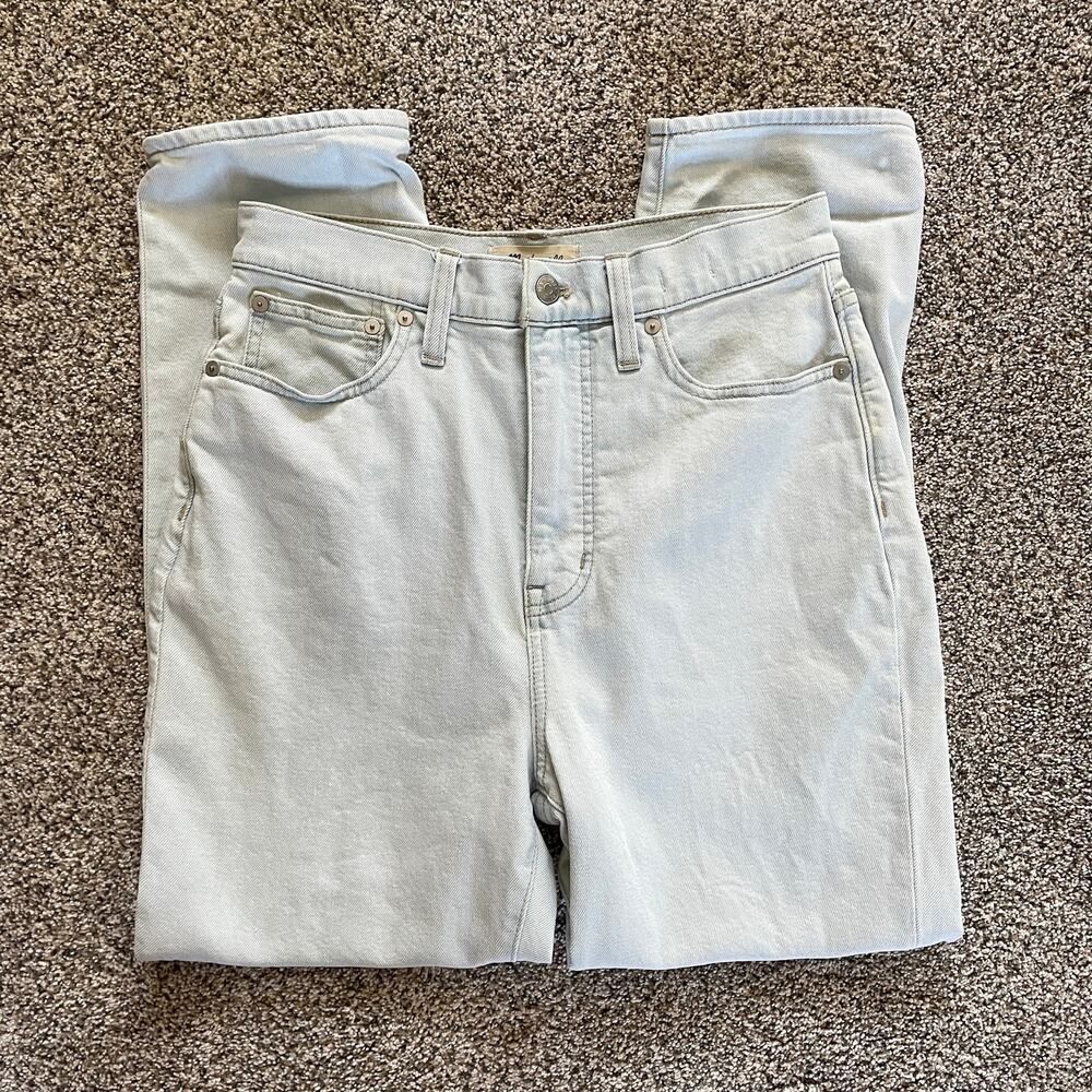 Madewell The Mom Jean in Bloomfield Wash Blue - Size: 28 - Picture 5 of 10